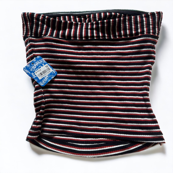 Intimately Free People Show Me Black Ribbed Striped Tube Top in Black Combo - Picture 4 of 7